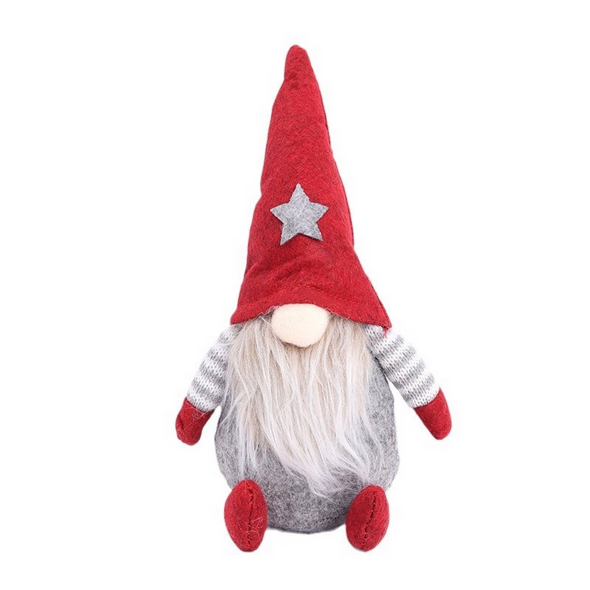 CHRISTMAS FACELESS OLD MAN ELF FIGURINE DECORATION