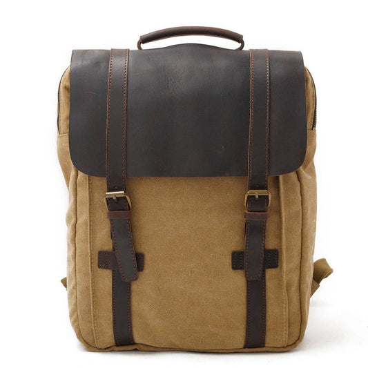 Men¡¯s Retro Canvas Travel Laptop Backpack_CWAB5533