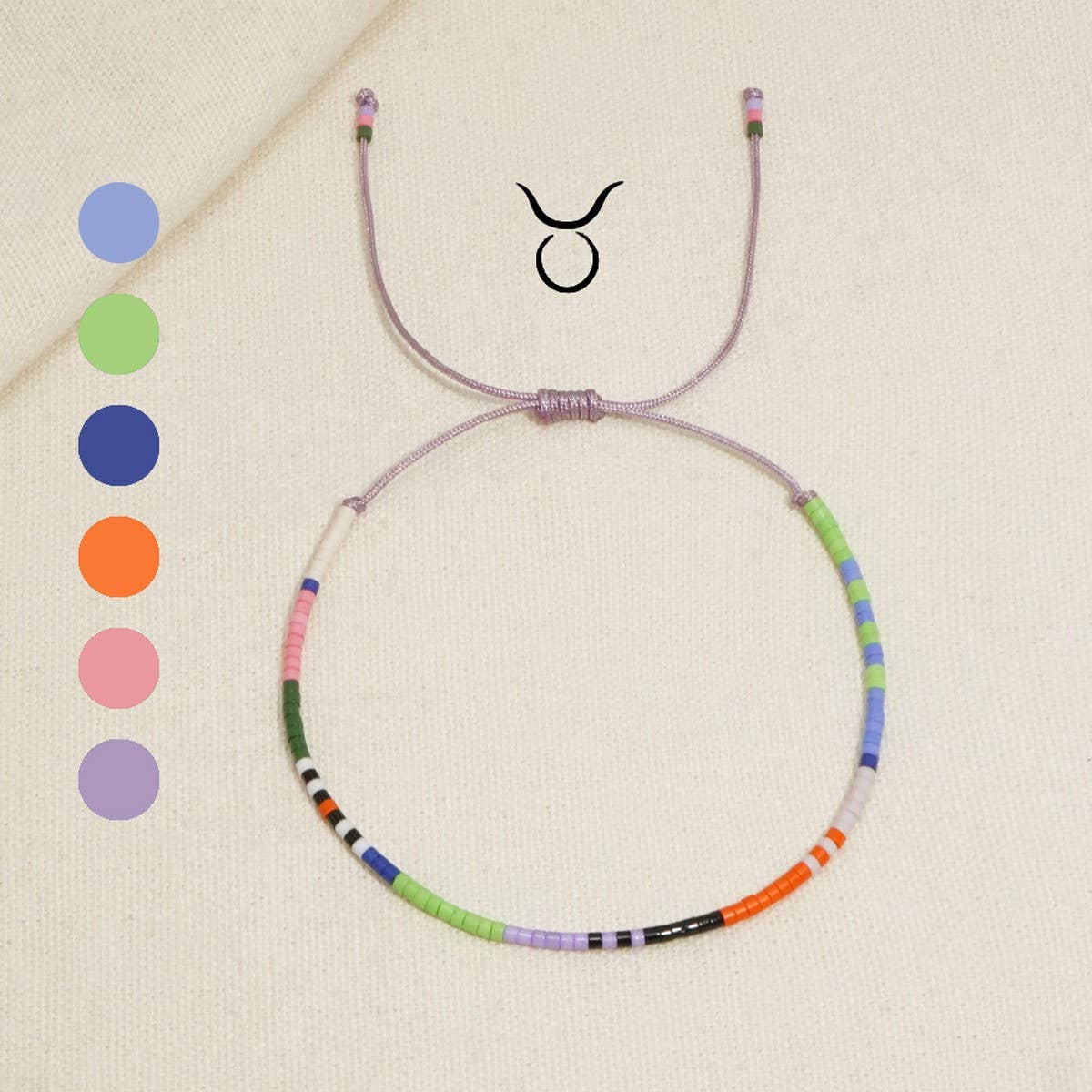 ZODIAC HAND-WOVEN BEADED BRACELET_CWMM3856