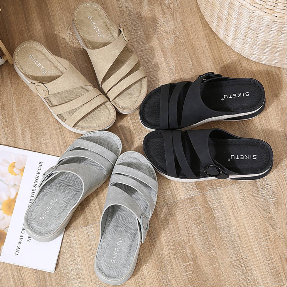 LEISURE SPORTS COMFORTABLE THICK SOLE SANDALS