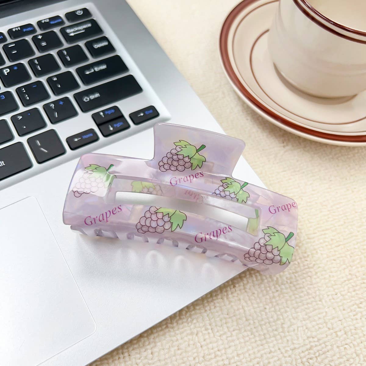 Iridescent Fruit Hair Claw, Sweet Candy Color Clip_CWAHA1577