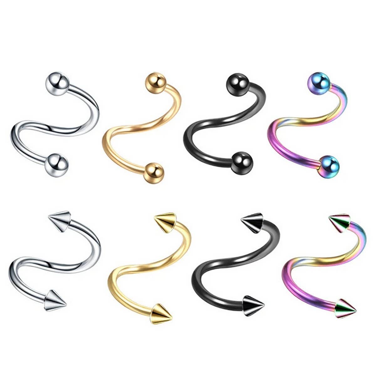 Trendy Titanium Steel Lip Ring Body Piercing