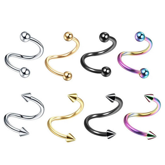 Trendy Titanium Steel Lip Ring Body Piercing