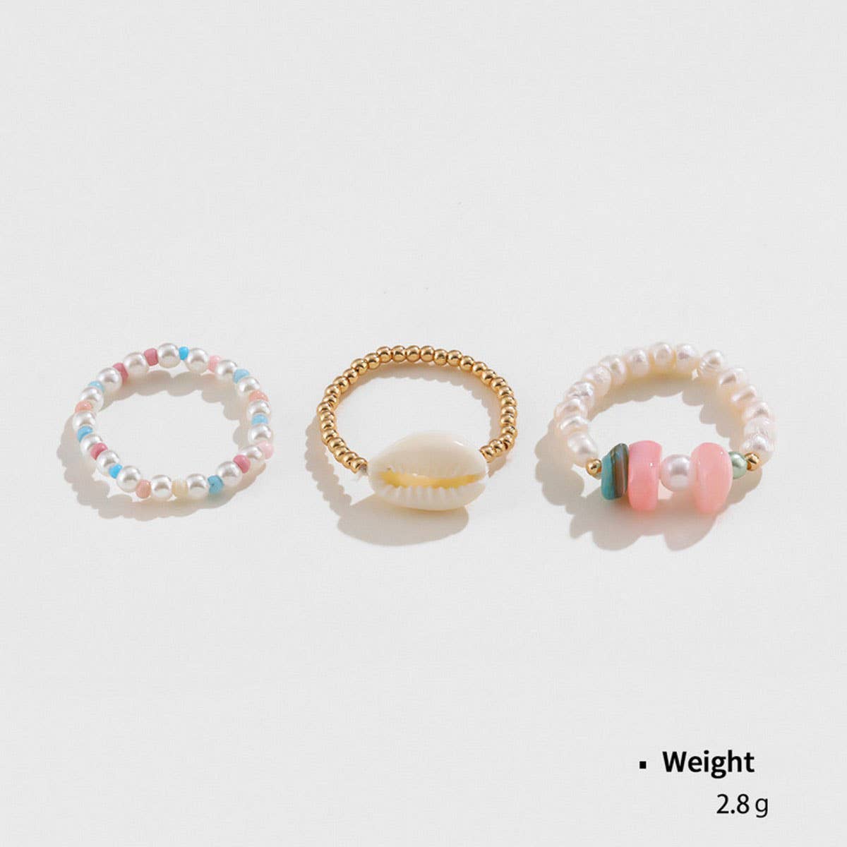 WOMEN'S COLORFUL PEARL SHELL BEADED NECKLACE