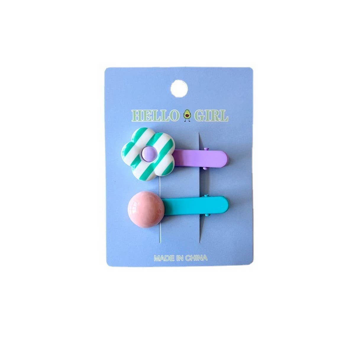 CHILDREN'S FLOWER ROUND BEAD HAIRPIN_CWAHA1821