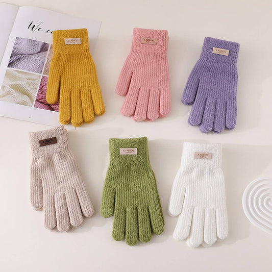 WINTER WARM CUTE TOUCH SCREEN FULL FINGER GLOVES_CWAG0190