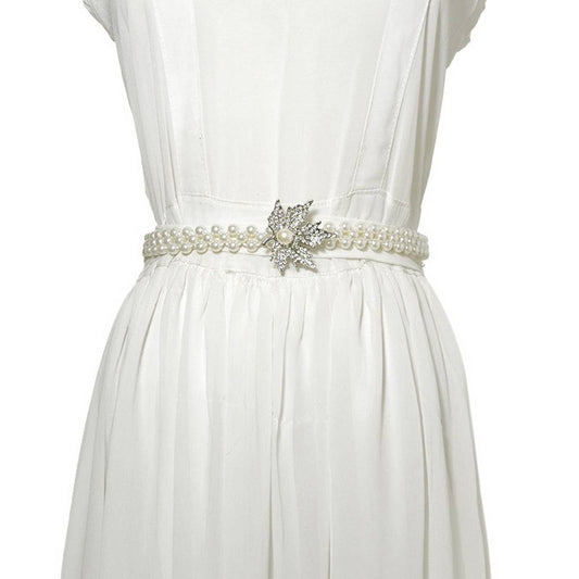 NEW WOMEN'S ELASTIC PEARL WAIST CHAIN_CWABE0514