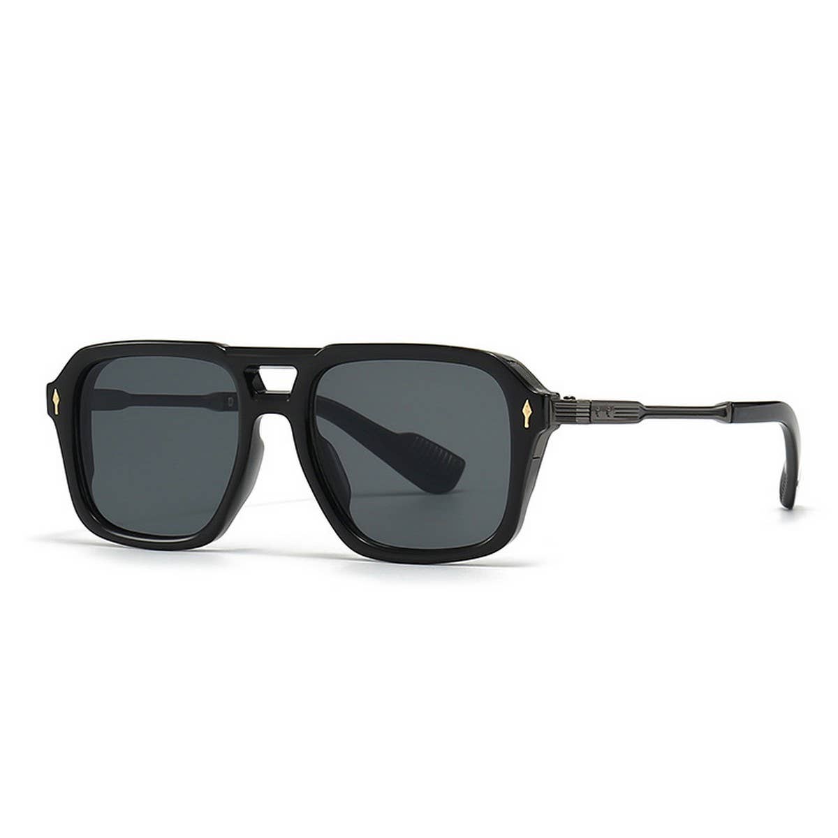 NEW RETRO DOUBLE BEAM SQUARE FRAME SUNGLASSES