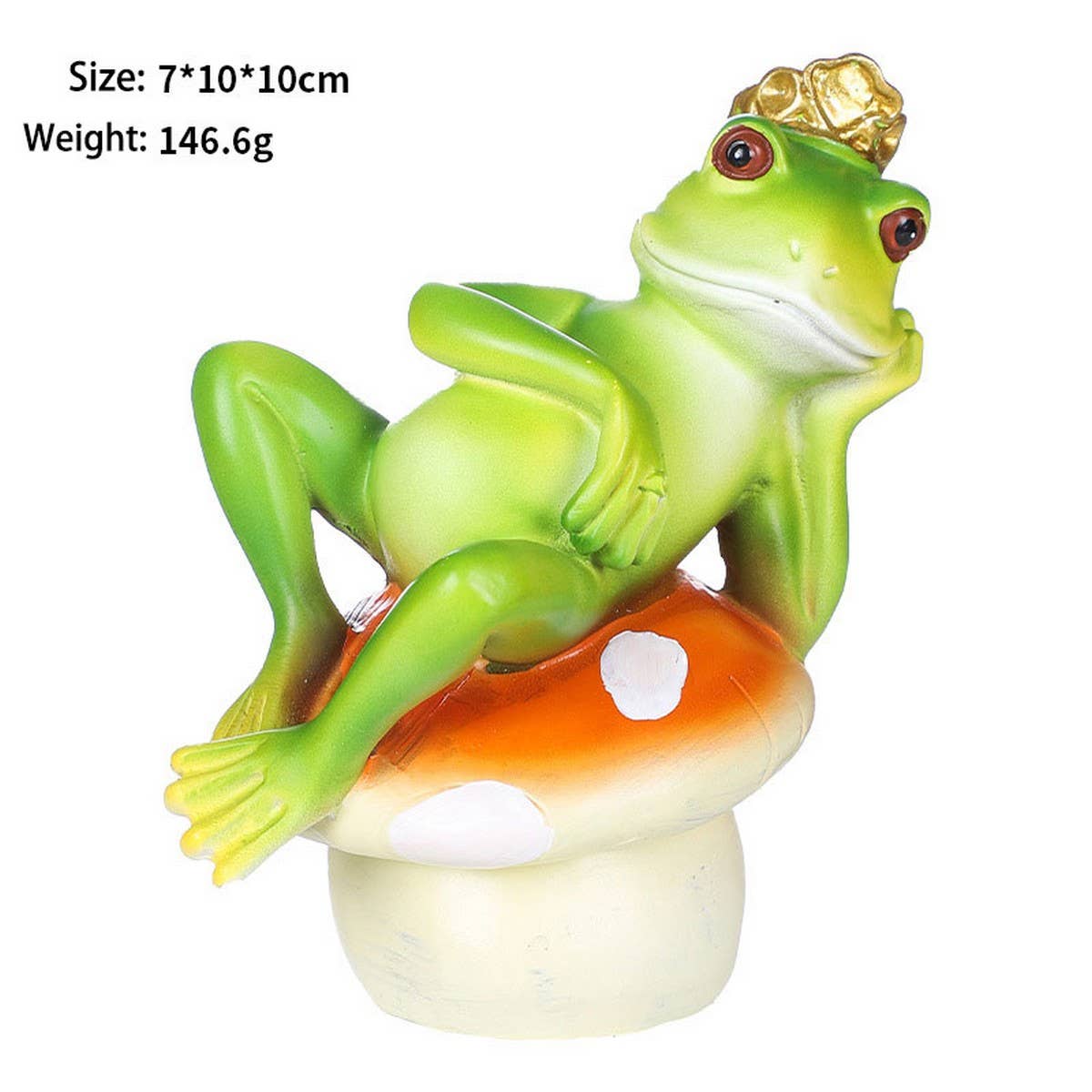Cute Frog Prince Resin Garden Decor_CWAJE5295