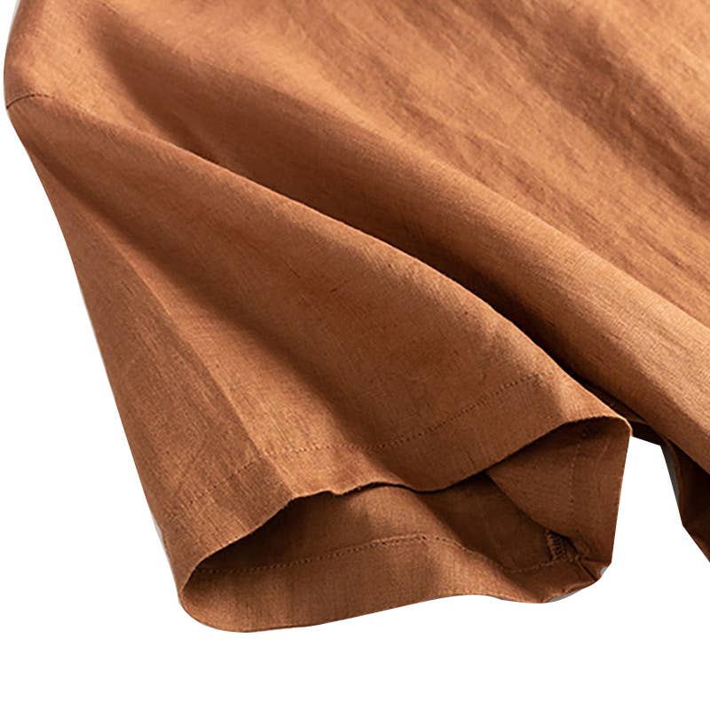 ARTSY COTTON AND LINEN DRESS