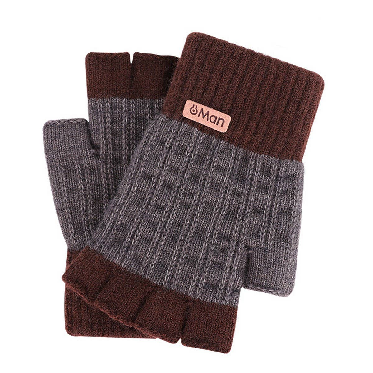 NEW ALPACA WINTER FINGERLESS WARM GLOVES_CWAG0242