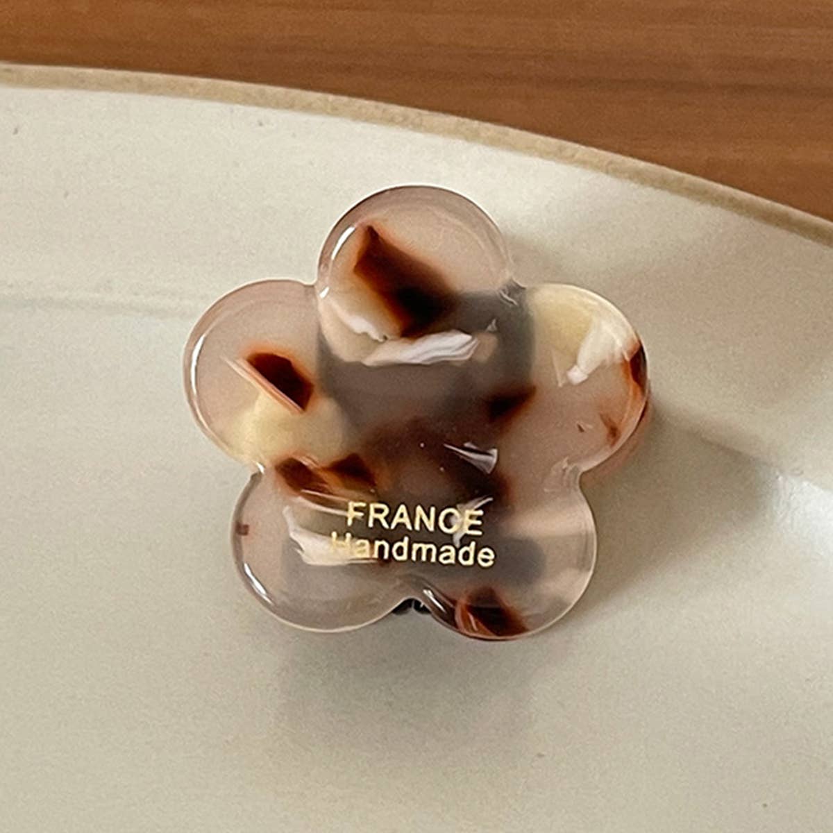 VINTAGE INK FLOWER SMALL HAIR CLAW HAIR CLIPS_CWAHA0863