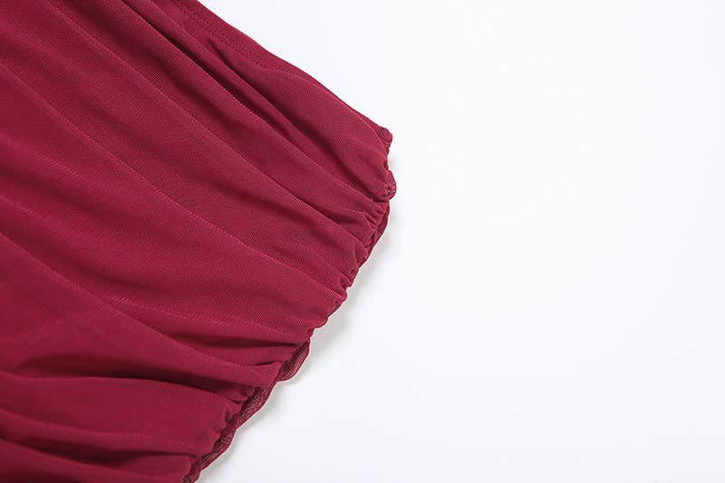 Sexy Off-Shoulder Crop Top with Bodycon Skirt Set