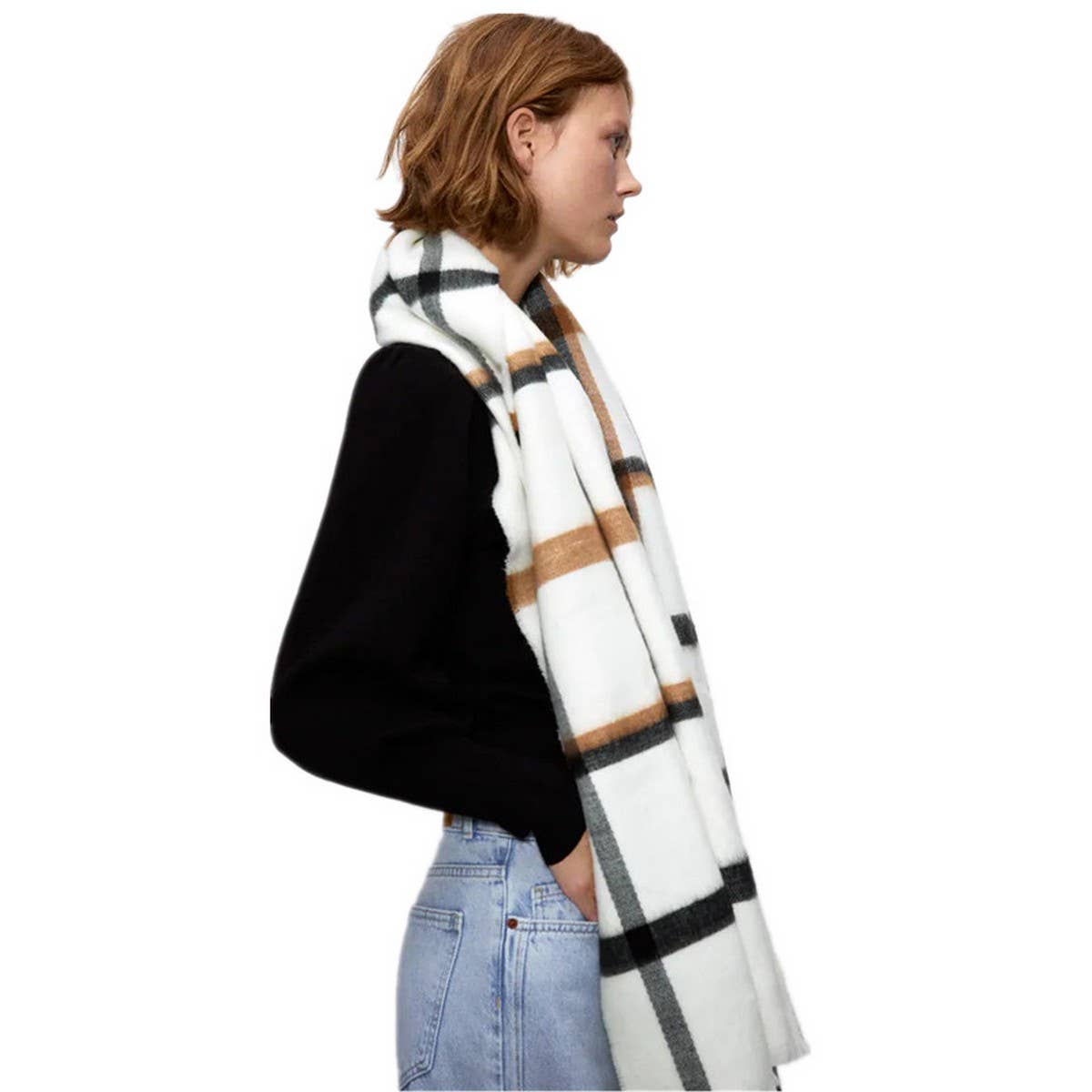 Soft Touch Scarf ??Double-Sided Winter Neck Warmer_CWASC2369