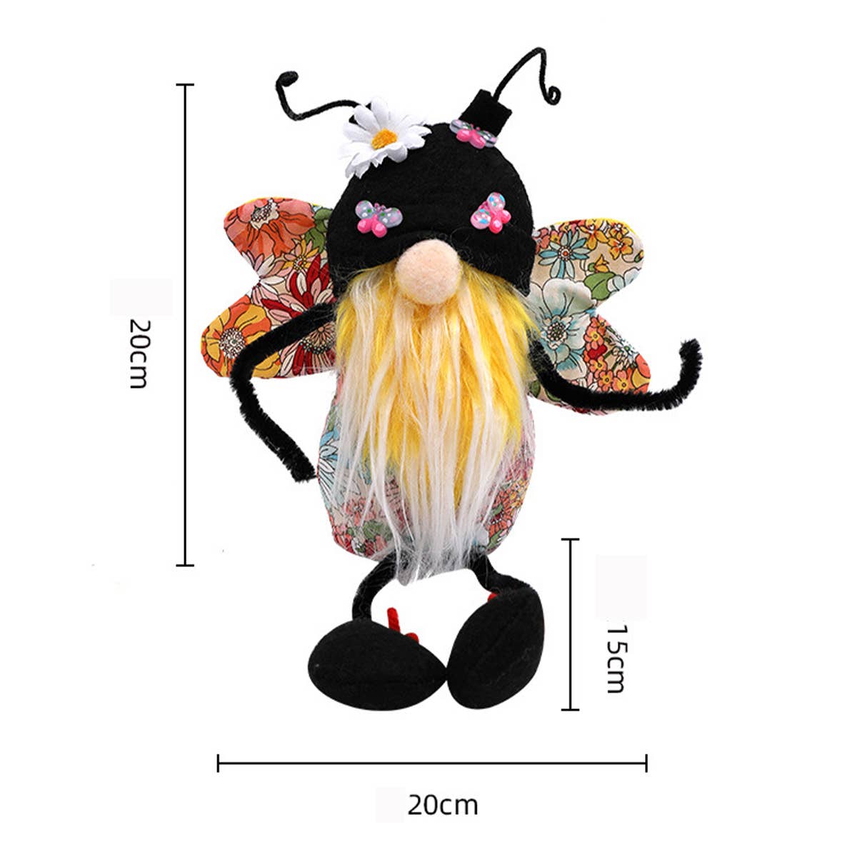 CWMM9481_BEE FESTIVAL LONG LEGS FACELESS OLD MAN DOLL
