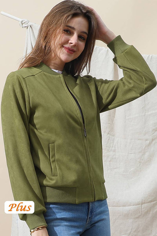 CWOJA706-P_WATERFALL FAUX SUEDE ZIP-UP WESTERN BOBMER JACKET