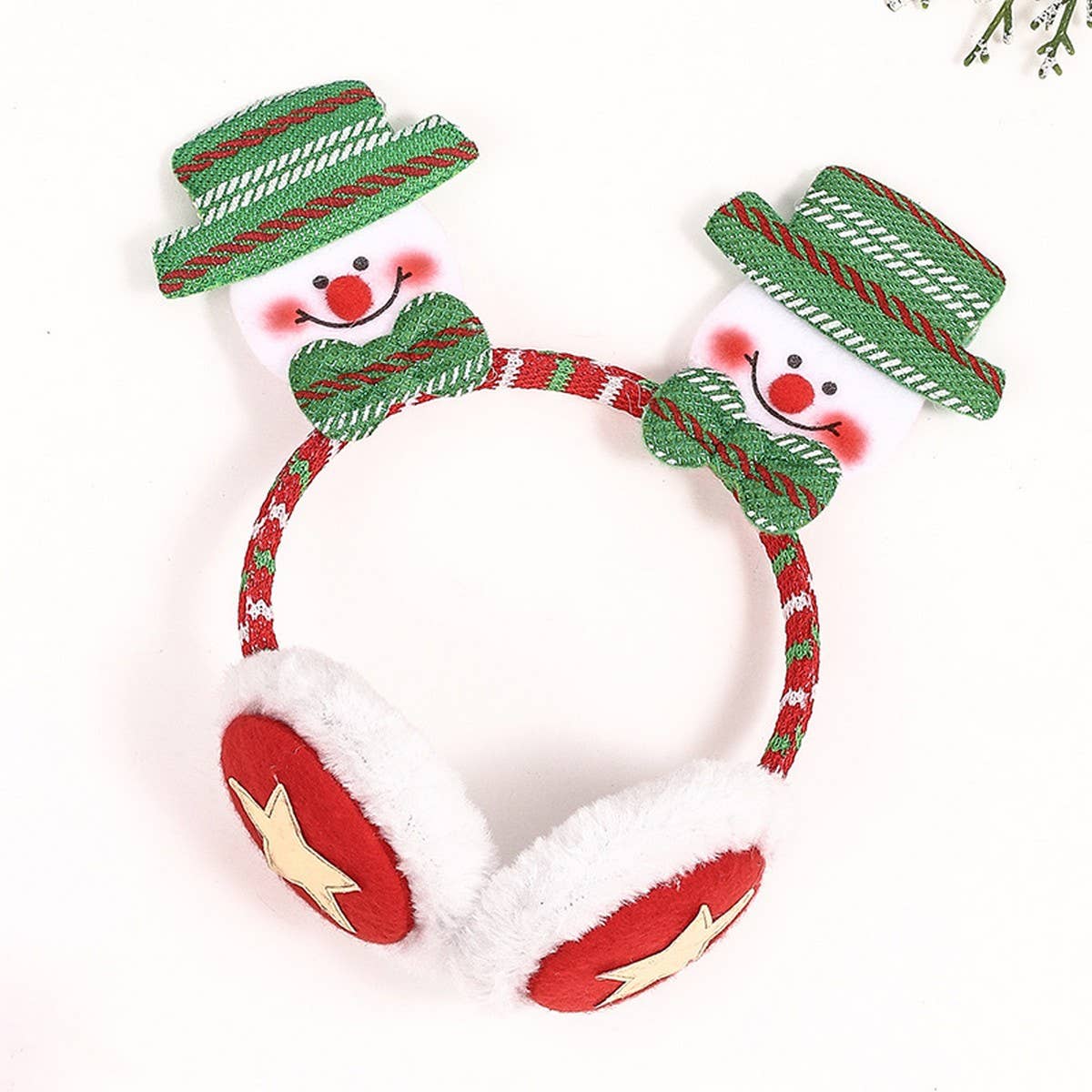 CHRISTMAS DECORATIONS CARTOON EARMUFFS HAIRPIN