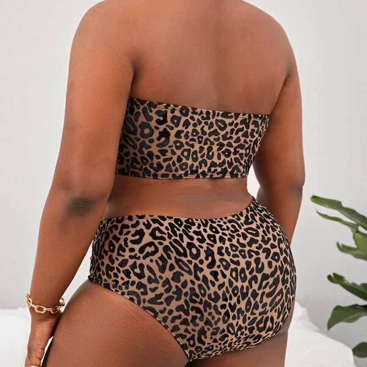 PLUS SIZE HIGH WAISTED BIKINI SWIMSUIT_CWMW0207