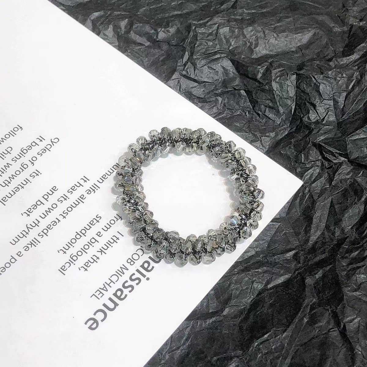 Cute Crystal Vintage Hair Tie Sweet Ponytail Band