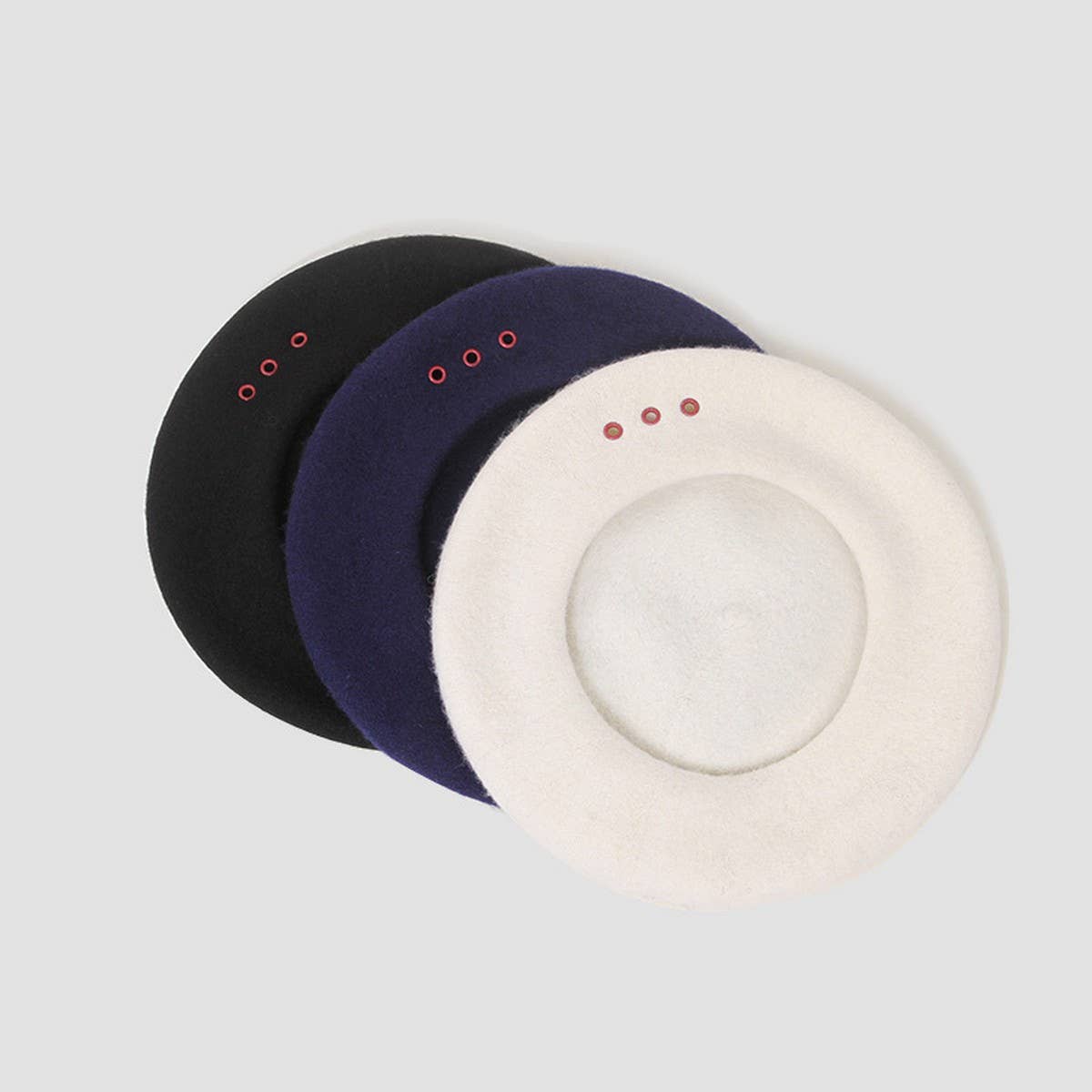 AUTUMN AND WINTER THREE-HOLE FRENCH BERET_CWAH1943