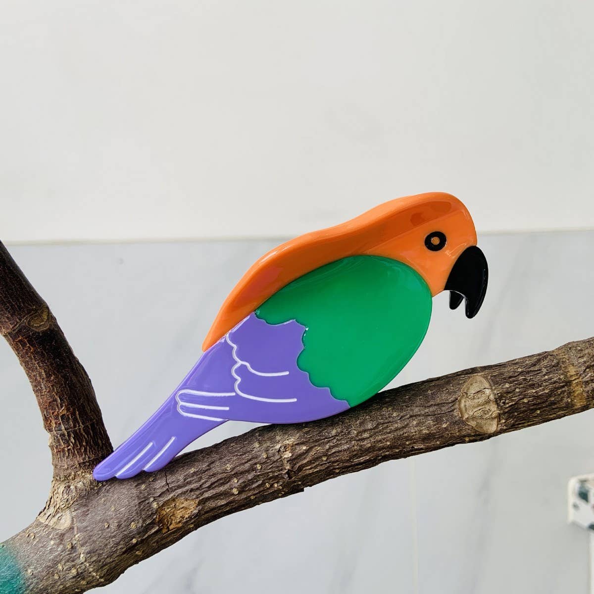 Parrot Bird Acetate Hair Claw ??Cute Summer Clip_CWAHA2149