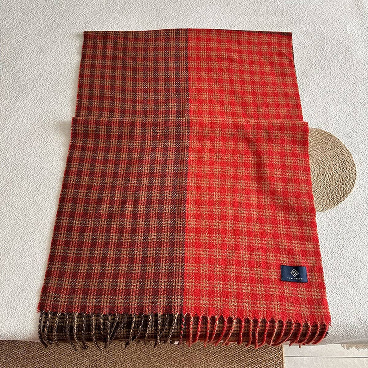 Vintage Plaid Scarf ? Soft Warm Winter Wrap
