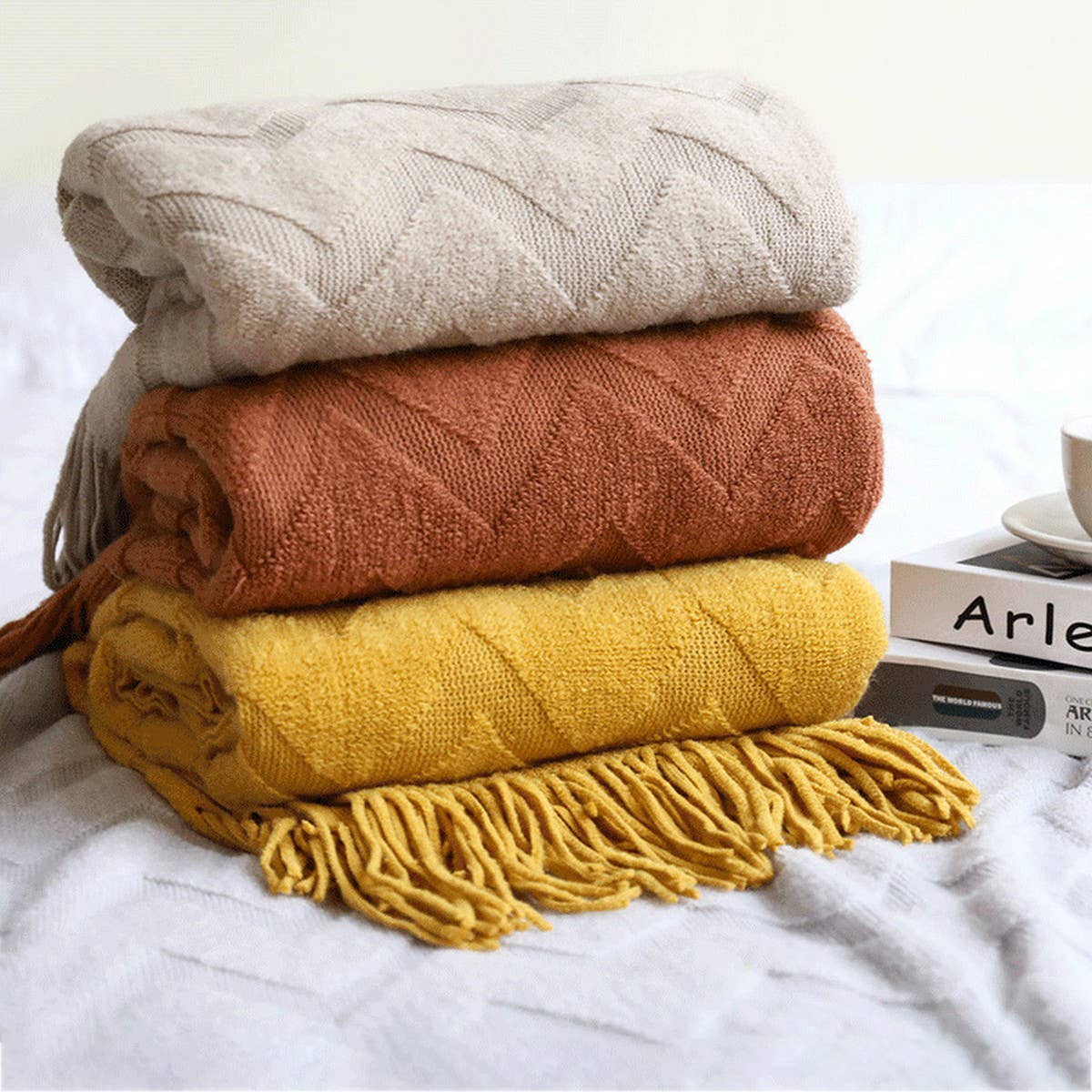 KNITTED SLEEP BLANKET WEIGHTED BLANKET COVER