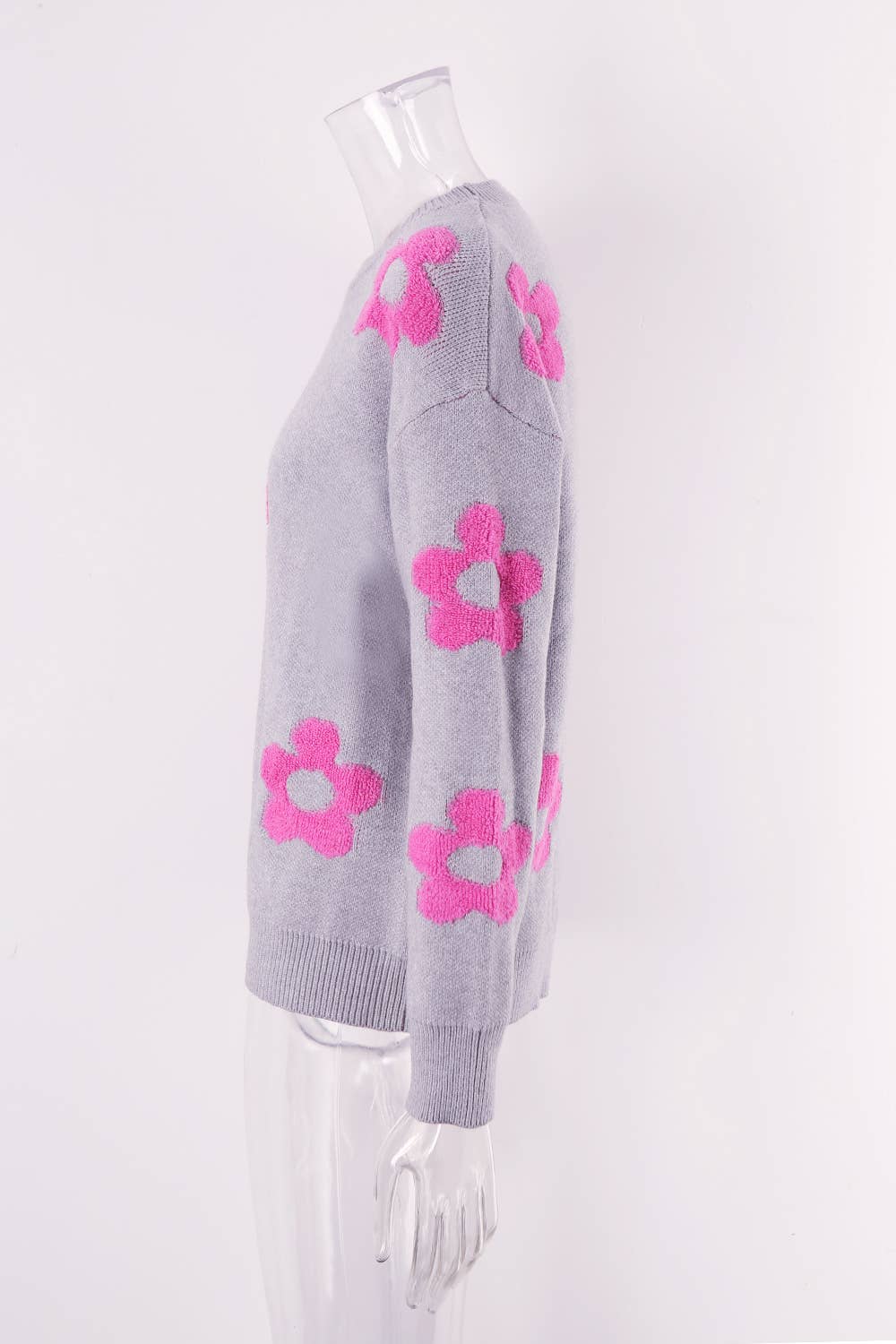 WOMEN'S FLORAL PERSONALITY PLUS-SIZE SWEATER