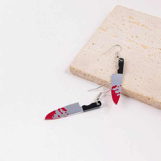 DARK HALLOWEEN FUNNY CREATIVE BAT EARRINGS