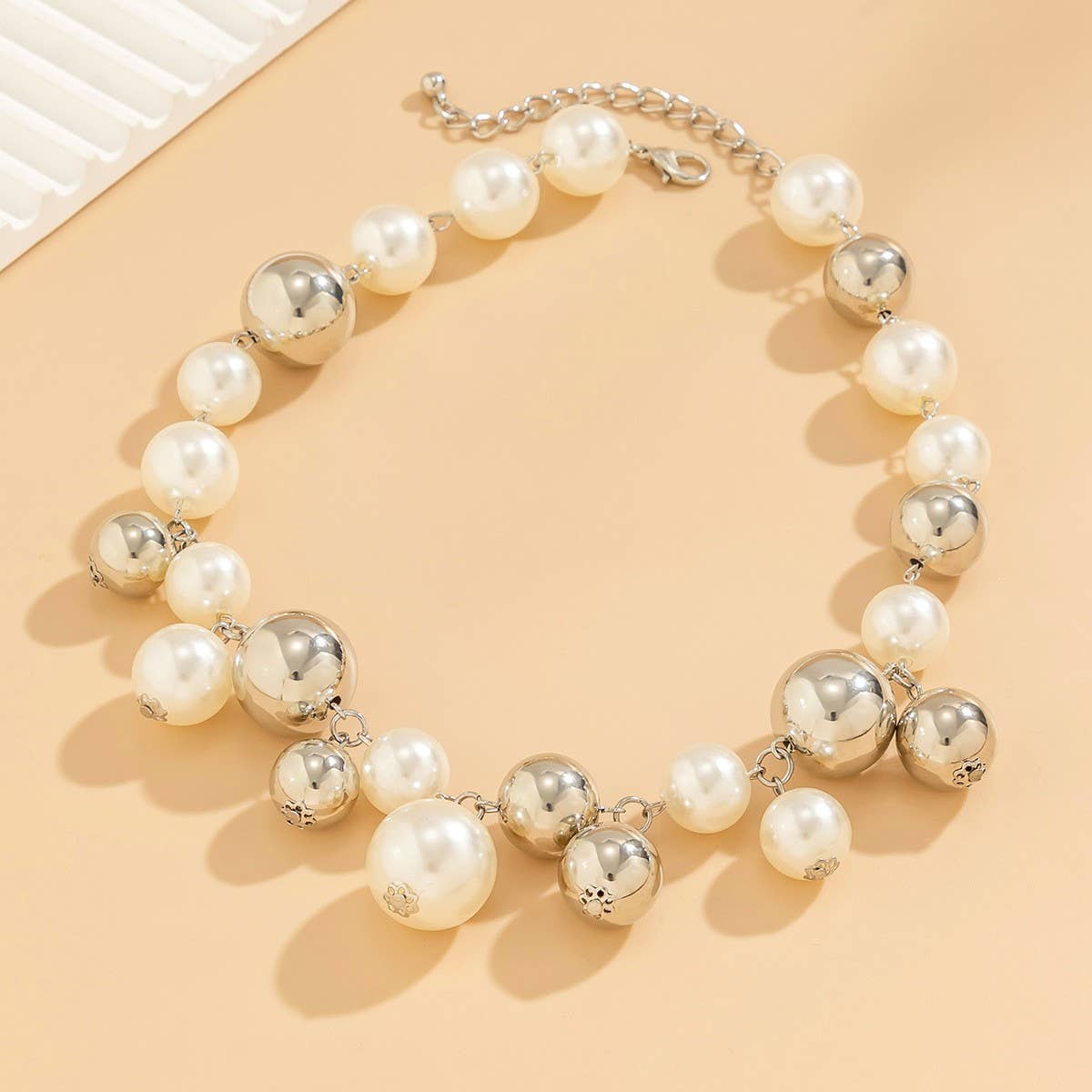PUNK STYLE IMITATION PEARL NECKLACE_CWAJE1125