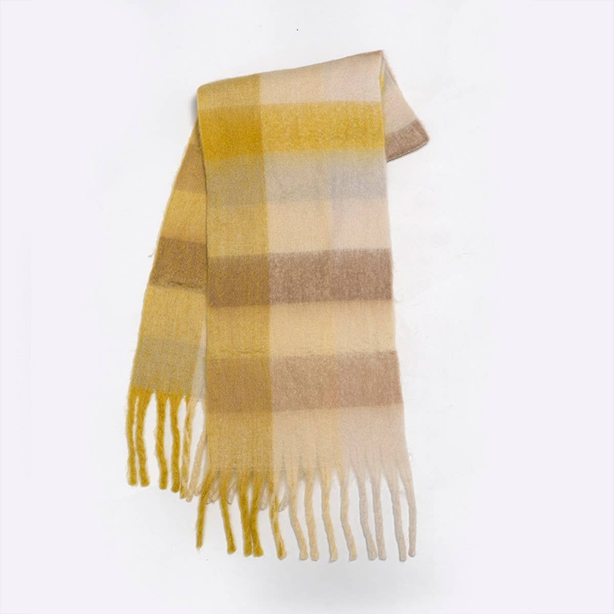 Rainbow Tassel Faux Cashmere Scarf for Winter_CWASC2360