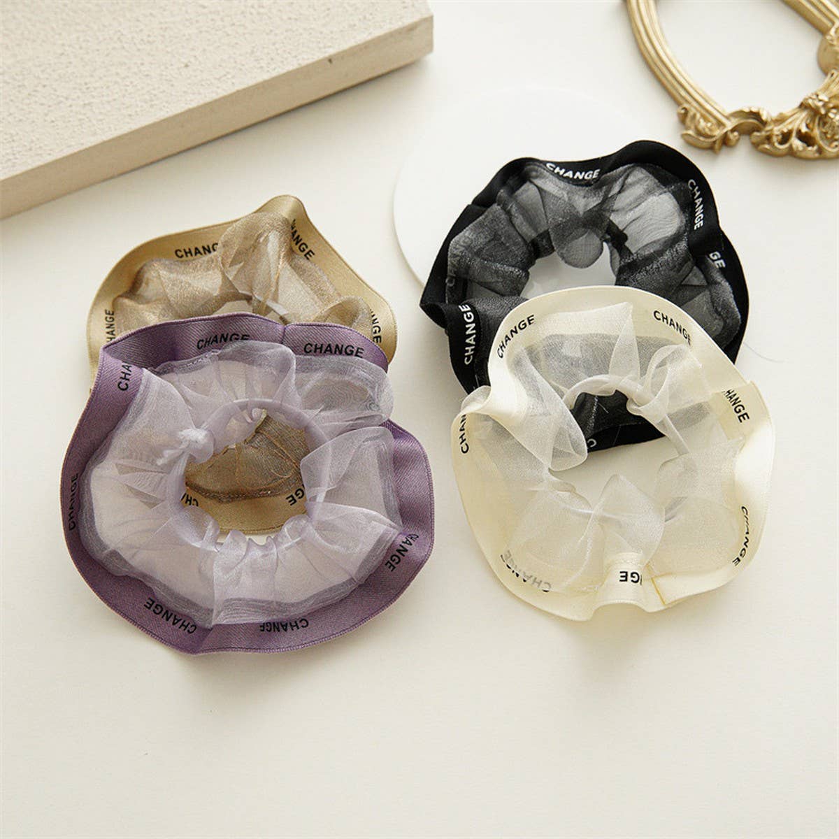 NEW PLEATED FRENCH HAIR TIE