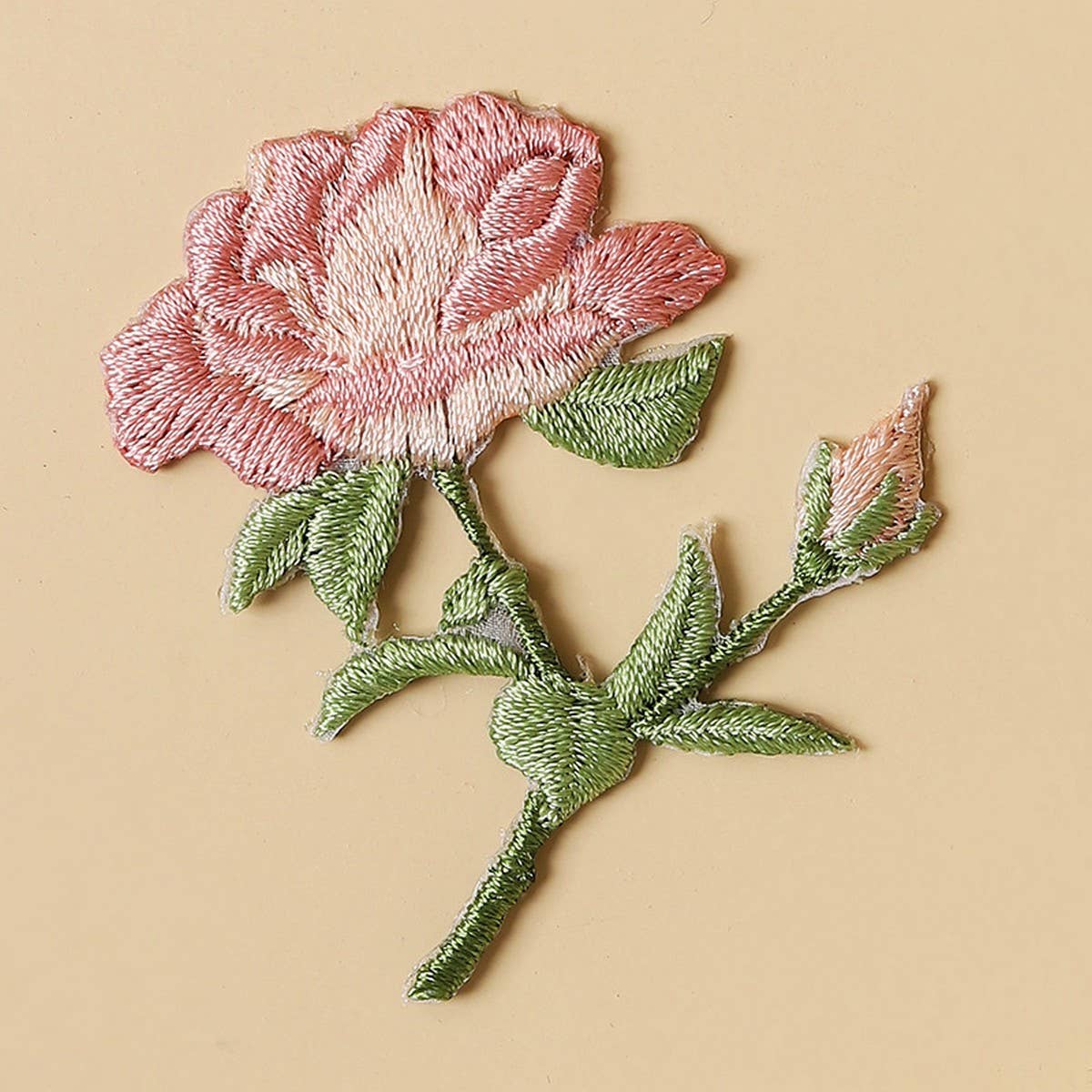 3D Flower Embroidered Patch for Fabric Repair_CWMM5922