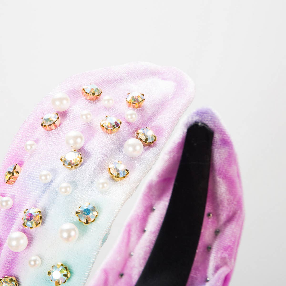 TIE-DYED CANDY-COLORED WIDE-BRIMMED HEADBAND