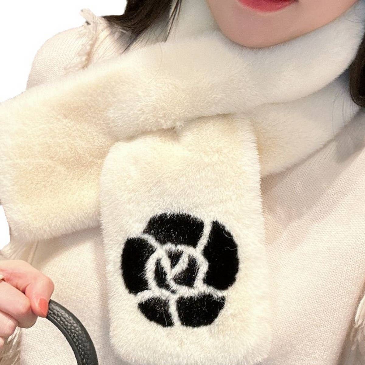 Faux Rabbit Fur Scarf - Chic Warm Winter Neck Wrap