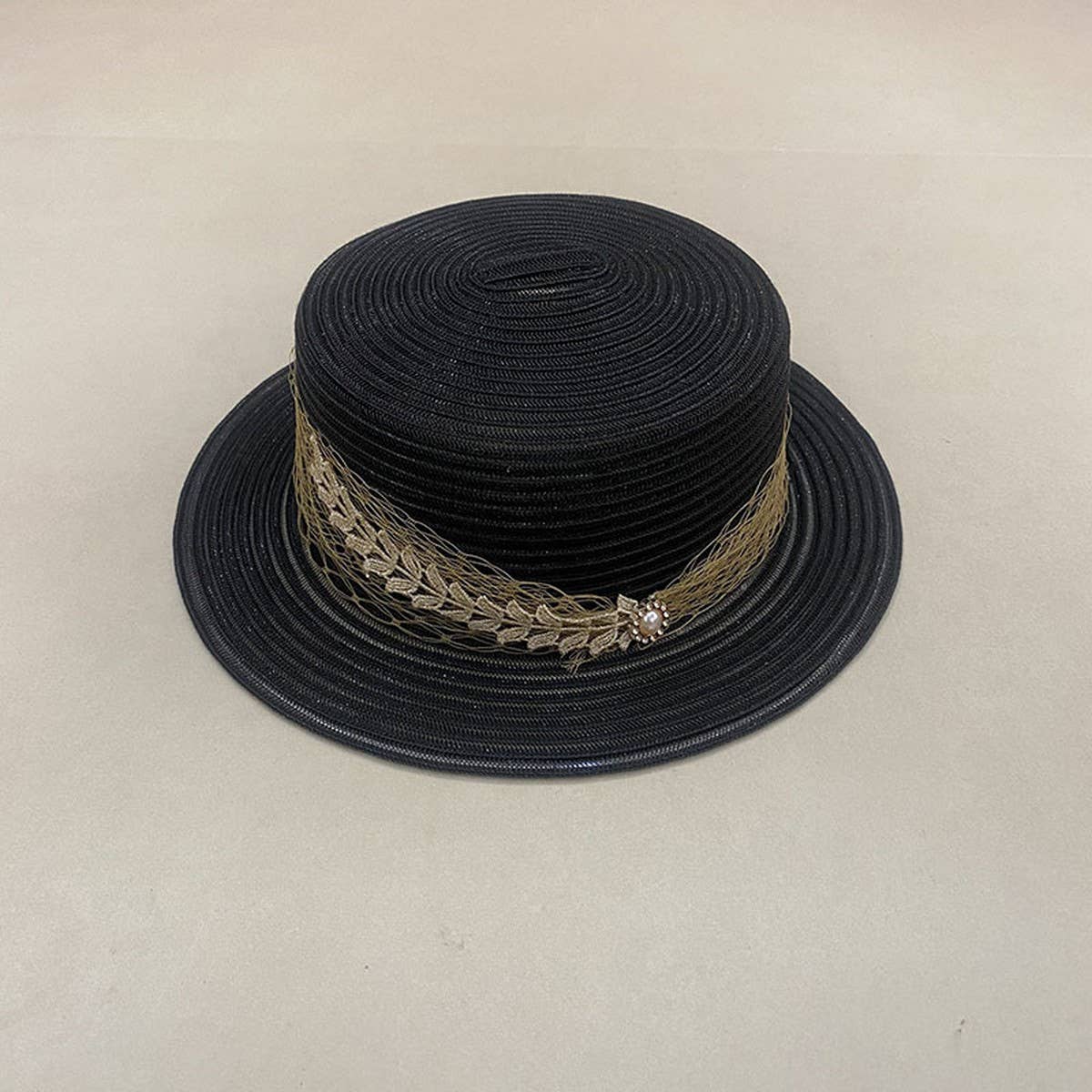 High-grade satin sun hat for women_CWAH3393