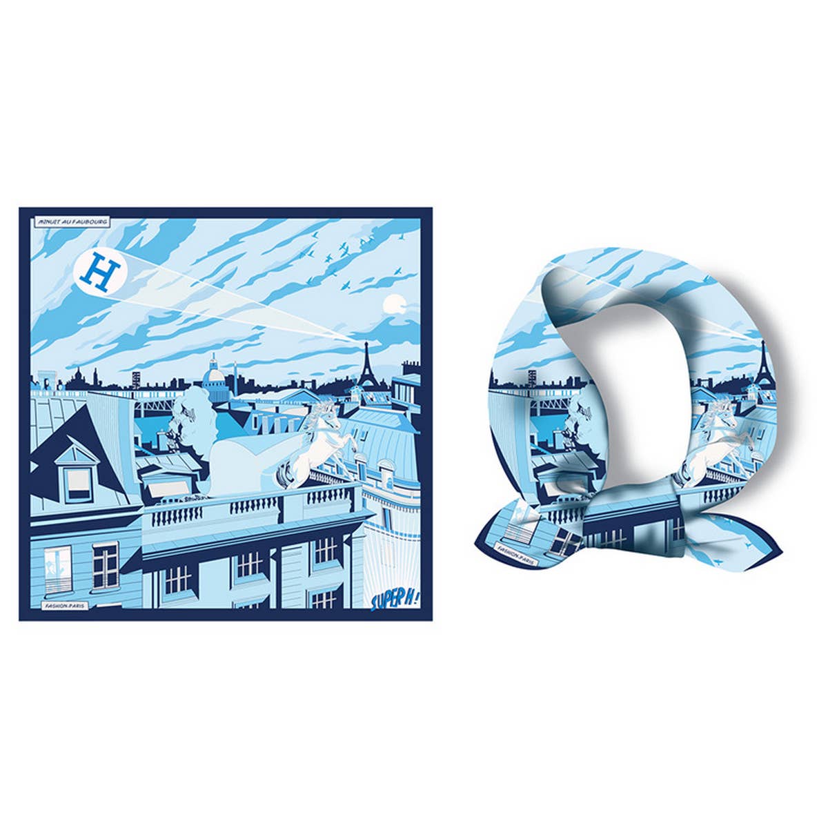 Trendy Scarf - Floral Print Multi-Function Neck