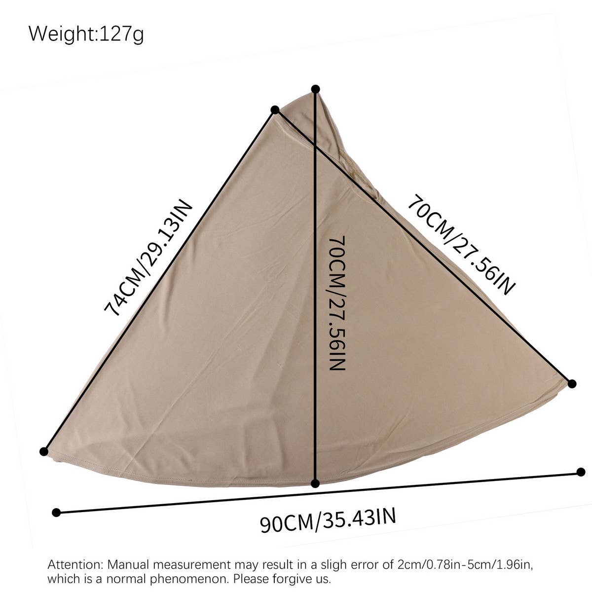 DOUBLE LAYER ROUND EDGE WOMEN'S HIJAB HEADSCARF