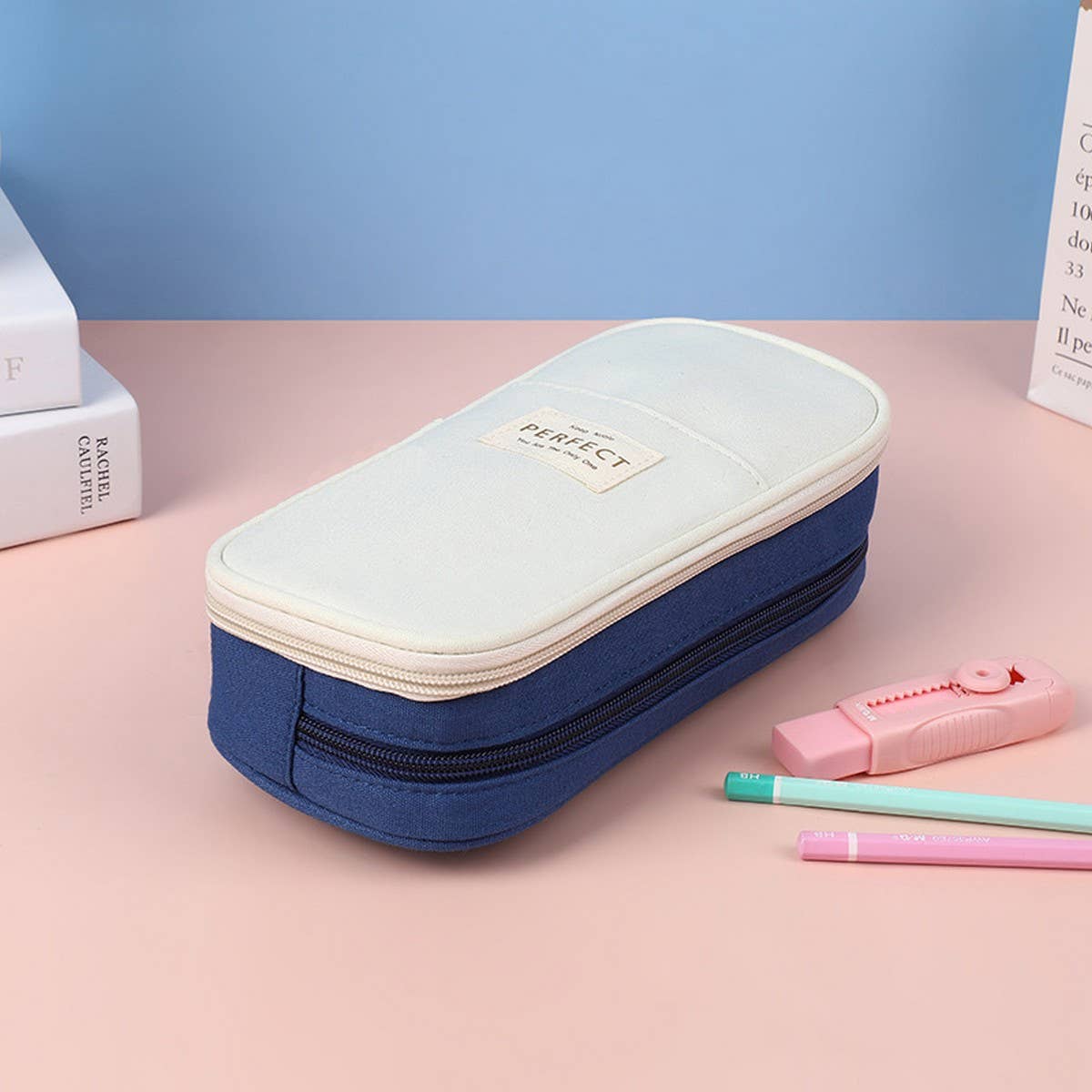 MACARON LARGE CAPACITY SIMPLE PENCIL POUCH_CWAB2801