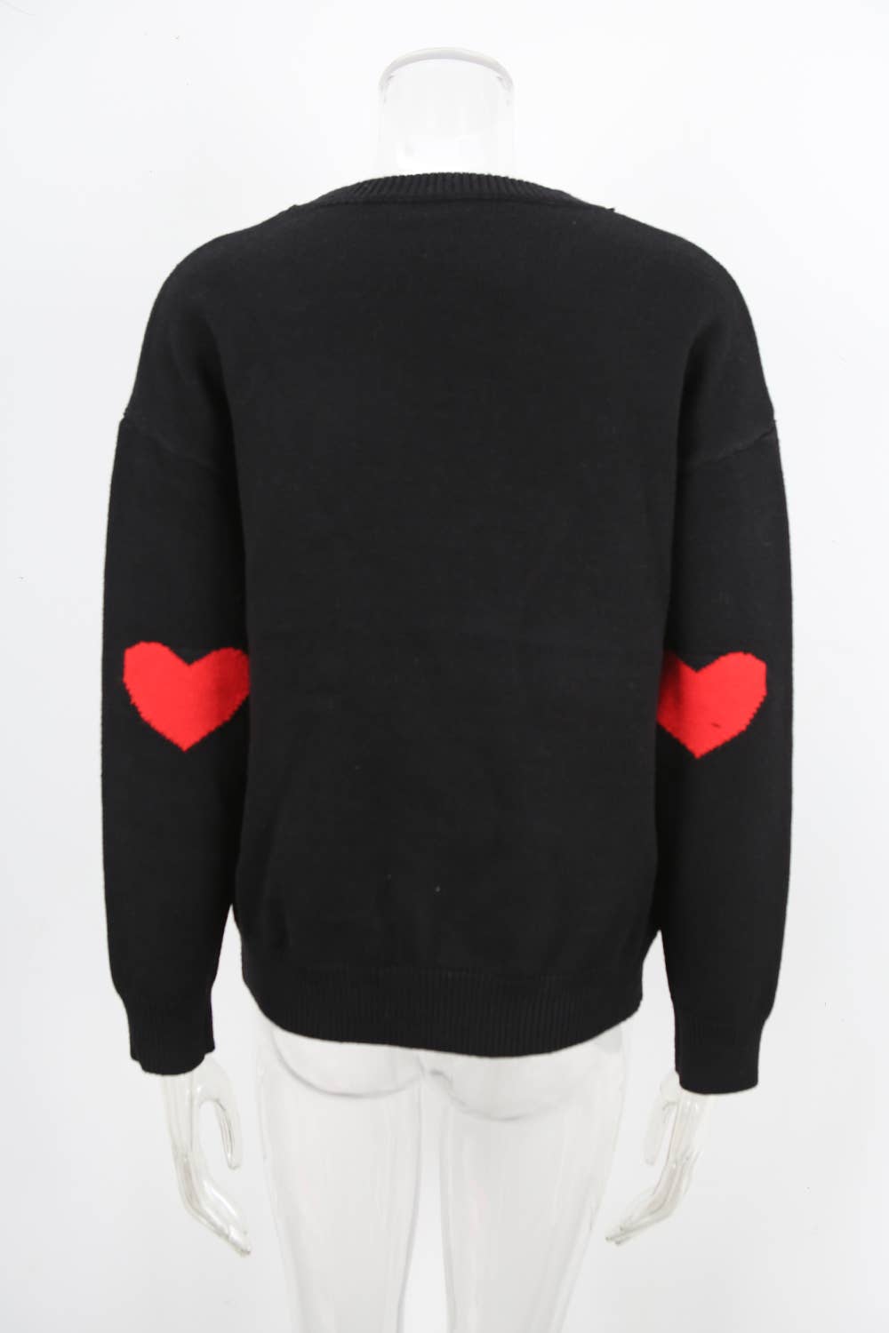 Fashion individual love jacquard knit sweater