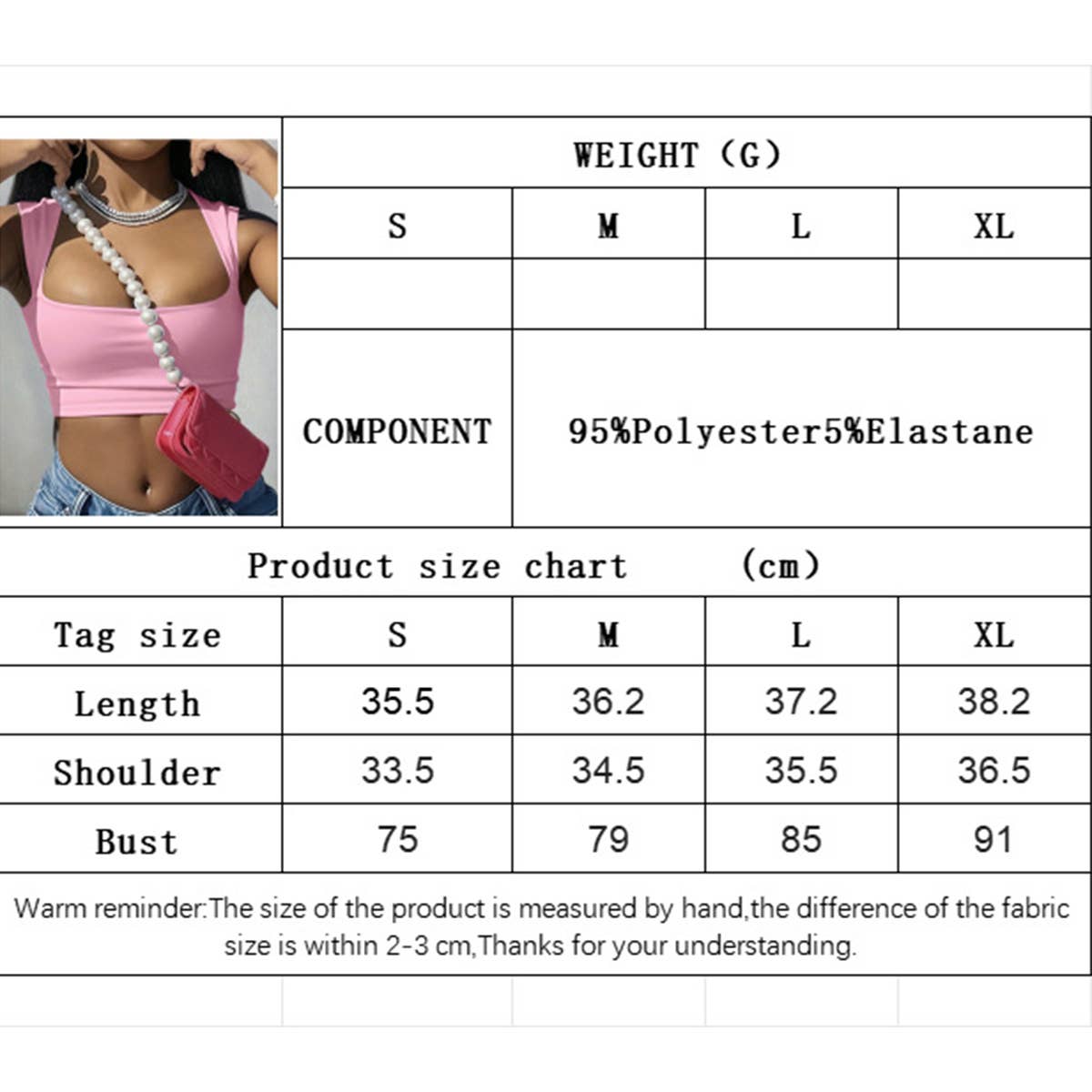 Skintight super-short revealing sexy tank top