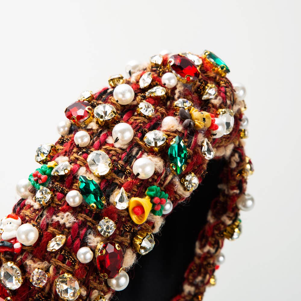 CHRISTMAS HEADBAND SMALL FRAGRANCE PEARL BELL