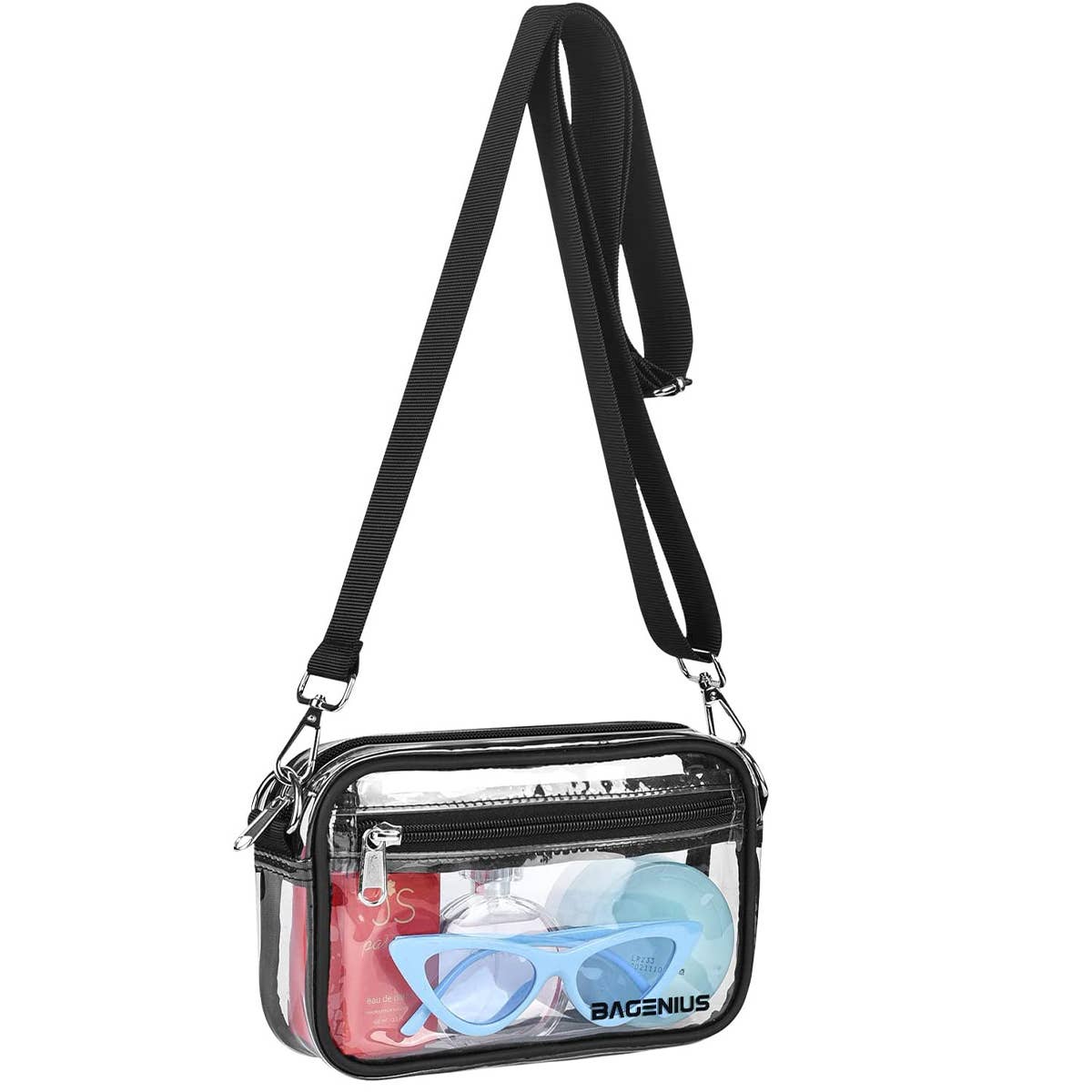 TRANSPARENT DETACHABLE SHOULDER STRAP CROSSBODYBAG_CWAB1312