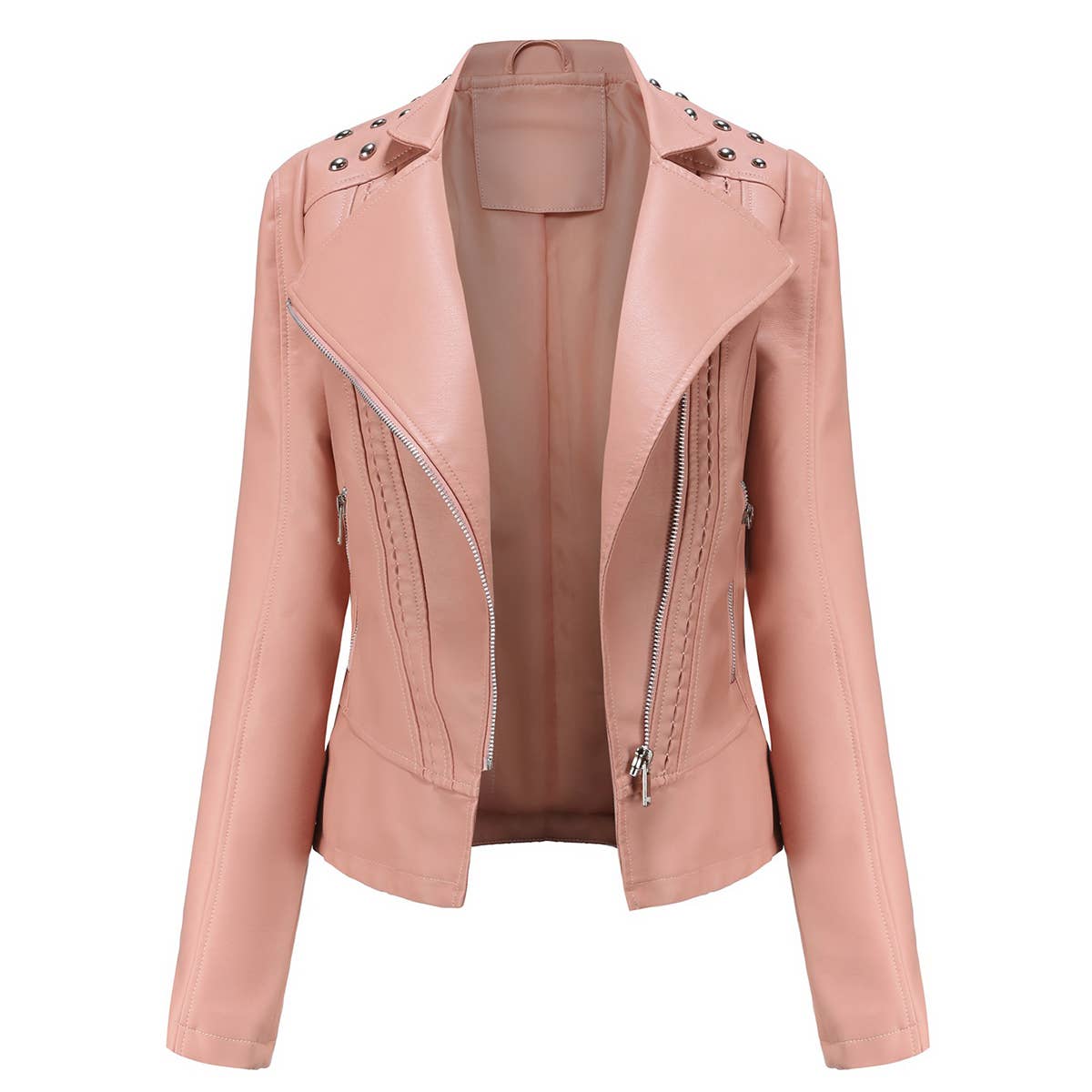 Thin studded jacket for women