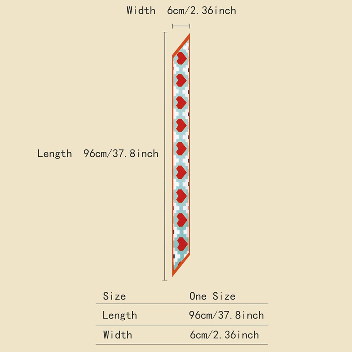 Skinny Floral Letter Scarf for Hair or Gift Wrap_CWASC0083