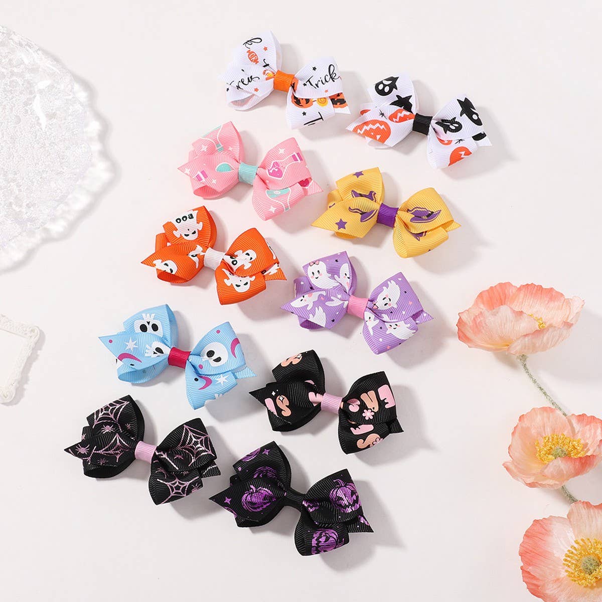 Halloween Kids Bow Hair Clip ? Cartoon Party