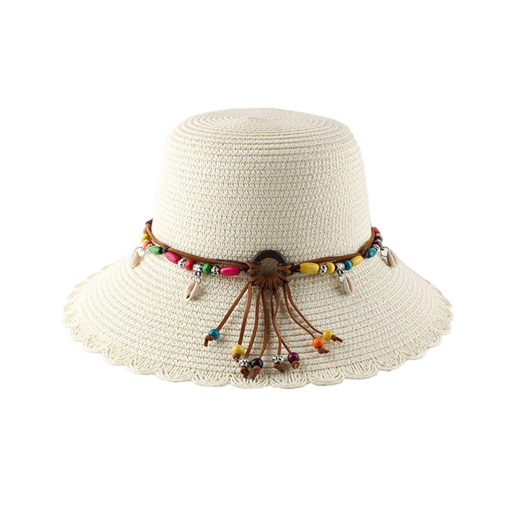 SHORT EAVES LACE DOME BREATHABLE WINDSTRAW HAT