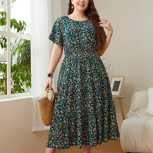 2025 Loose Floral Dress ??Plus Size Casual Fit_CWDMD5961