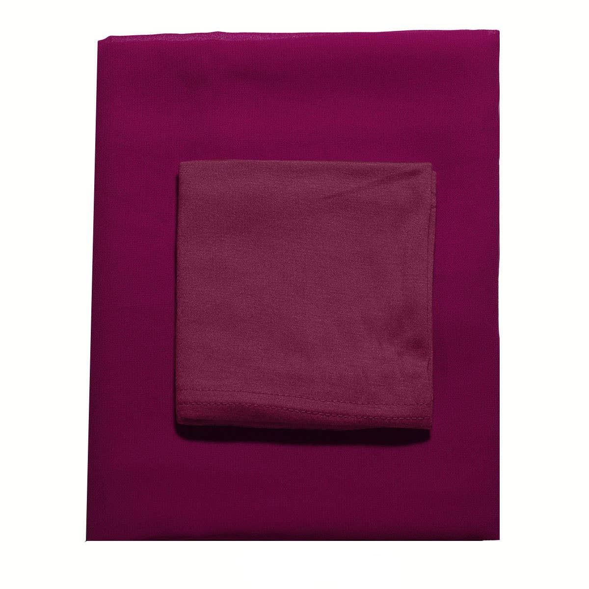 CHIFFON SHAWL HEADSCARF TWO-PIECE SET