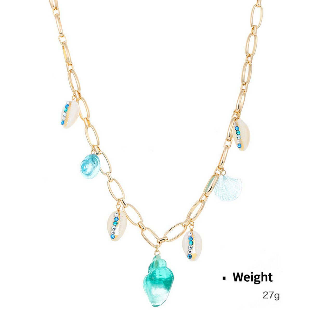 SUMMER ALL-MATCH HOLIDAY NECKLACE AND EARRINGS SET_CWAJE2925